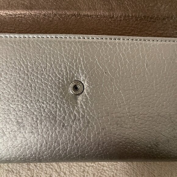CHRISTIAN DIOR vintage silver long wallet - Picture 4 of 8